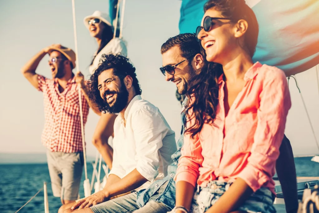 Group of people sailing in Lanzarote